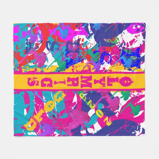 OLYMPIC SKIING FLEECEDECKE (Vorderseite (Horizontal))