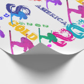OLYMPIC SKIING GESCHENKPAPIER (Ecke)