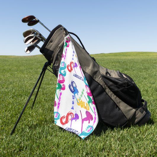 OLYMPIC SKIING GOLFHANDTUCH (Gras)