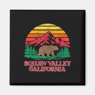 Olympic Valley Kalifornien Grizzlybär vintage Magnet