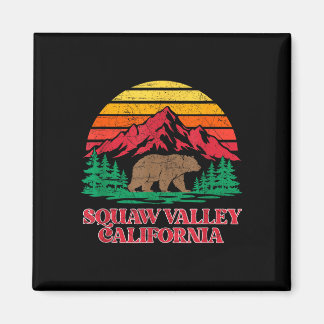 Olympic Valley Kalifornien Grizzlybär vintage Magnet