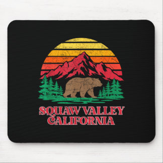 Olympic Valley Kalifornien Grizzlybär vintage Mousepad