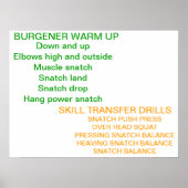 Olympische Aufwärmphase Poster (Vorne)