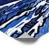 Olympische Berge Poster (Ecke)