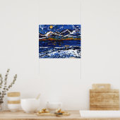 Olympische Berge Poster (Küche)