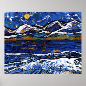 Olympische Berge Poster (Vorne)