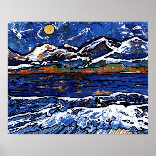 Olympische Berge Poster (Vorne)