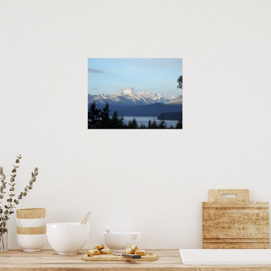 Olympische Berge Poster (Küche)