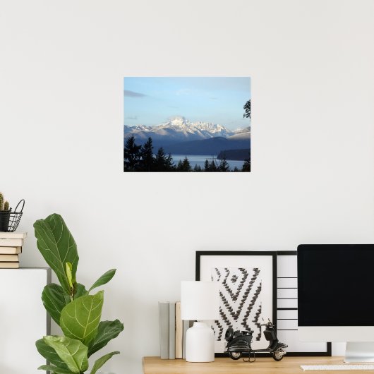 Olympische Berge Poster (Heimbüro)