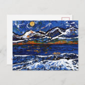 Olympische Berge Postkarte (Vorne/Hinten)