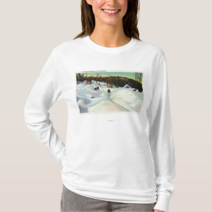 Olympische Bobsled-Laufansicht über Mt. Van T-Shirt