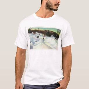Olympische Bobsled-Laufansicht über Mt. Van T-Shirt