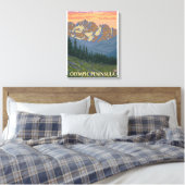 Olympische Halbinsel, Blume des Washingtoner Frühl Leinwanddruck (Insitu (Schlafzimmer))