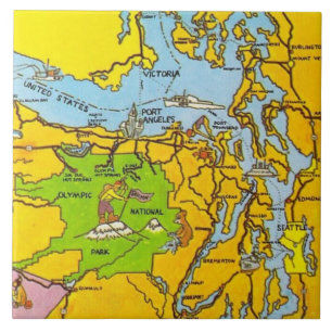 Olympische Halbinsel Keramik Tile Fliese