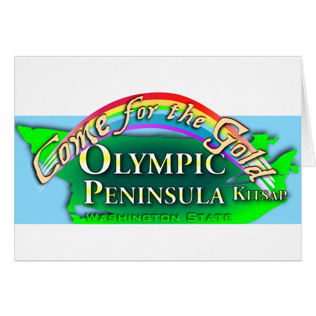 Olympische Halbinsel - Kommen Sie zu Gold (Vorderseite (Horizontal))