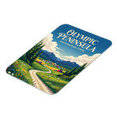 Olympische Halbinsel USA Magnet (Linke Seite)
