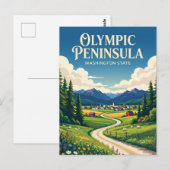 Olympische Halbinsel USA Postkarte (Vorne/Hinten)