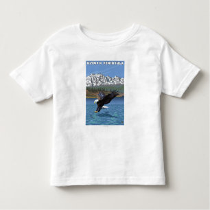 Olympische Halbinsel, WashingtonFishing Eagle Kleinkind T-shirt