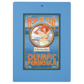 Olympische Halbinsel, WashingtonHop die Fähre Klemmbrett (Rückseite)