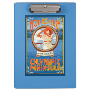 Olympische Halbinsel, WashingtonHop die Fähre Klemmbrett