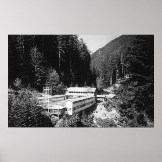 Olympische Hot Springs, WA Lodge View Foto #2 Poster (Vorne)