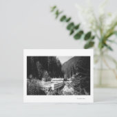 Olympische Hot Springs, WA Lodge View Foto #2 Postkarte (Stehend Vorderseite)