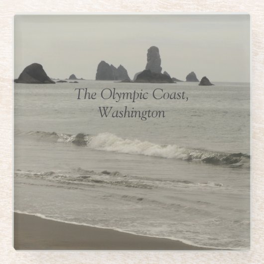 Olympische Küste, Washington, Seascape Foto Glasuntersetzer (Vorderseite)