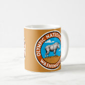 Olympische Nationalpark Emblem-Tasse Kaffeetasse (VorderseiteRechts)