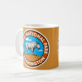 Olympische Nationalpark Emblem-Tasse Kaffeetasse (Vorderseite Links)