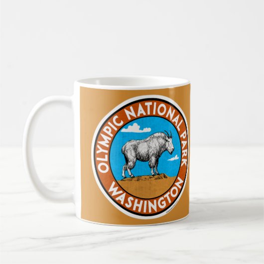 Olympische Nationalpark Emblem-Tasse Kaffeetasse (Links)