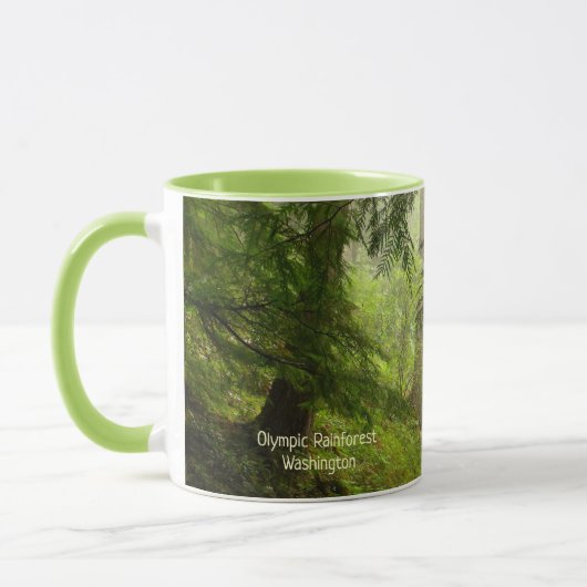 Olympische Rainforest Washington Foto Tasse (Links)