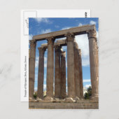 olympische Säulen Postkarte (Vorne/Hinten)