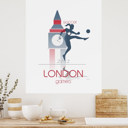 Olympische Spiele: Fußball Poster (Küche)