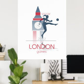 Olympische Spiele: Fußball Poster (Heimbüro)