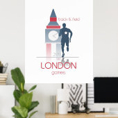 Olympische Spiele: Track & Field Poster (Heimbüro)