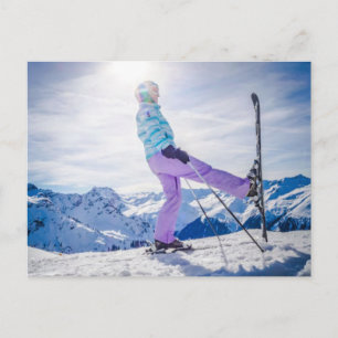 Olympische Winterspiele 2026 Frauen Snowboard Half Feiertagspostkarte