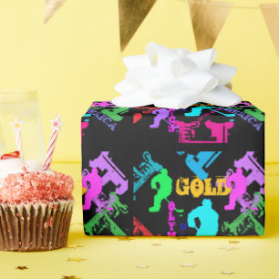OLYMPISCHER HOCKEY-BEDRUCKTER RANZEN GESCHENKPAPIER