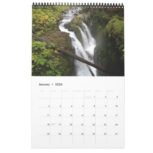 Olympischer Nationalpark, Bereich Solenoides Duc Kalender (Jan 2026)