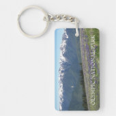 Olympischer Nationalpark Berge und Wiesen Schlüsselanhänger (Vorderseite)