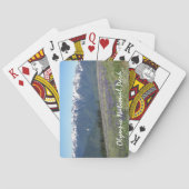 Olympischer Nationalpark Berge und Wiesen Spielkarten (Rückseite)