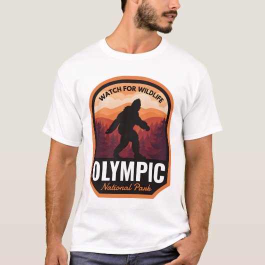 Olympischer Nationalpark Bigfoot T-Shirt (Vorderseite)
