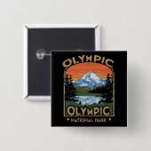 Olympischer Nationalpark Button (Vorne & Hinten)