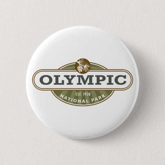 Olympischer Nationalpark Button (Vorderseite)