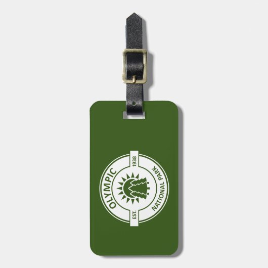 Olympischer Nationalpark Gepäckanhänger (Vorderseite vertikal)