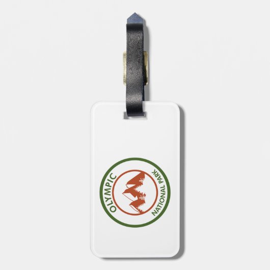 Olympischer Nationalpark Gepäckanhänger (Rückseite vertikal)