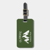 Olympischer Nationalpark Gepäckanhänger (Vorderseite vertikal)