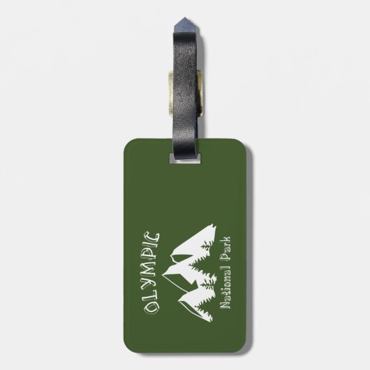 Olympischer Nationalpark Gepäckanhänger (Rückseite vertikal)