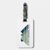 Olympischer Nationalpark Gepäckanhänger (Rückseite vertikal)