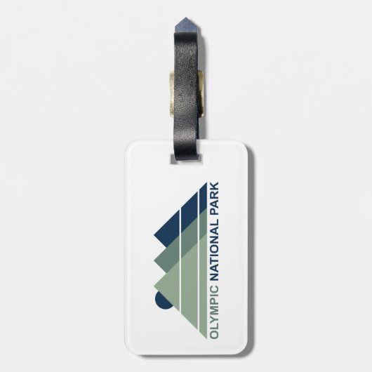 Olympischer Nationalpark Gepäckanhänger (Rückseite vertikal)