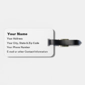 Olympischer Nationalpark Gepäckanhänger (Rückseite horizontal)